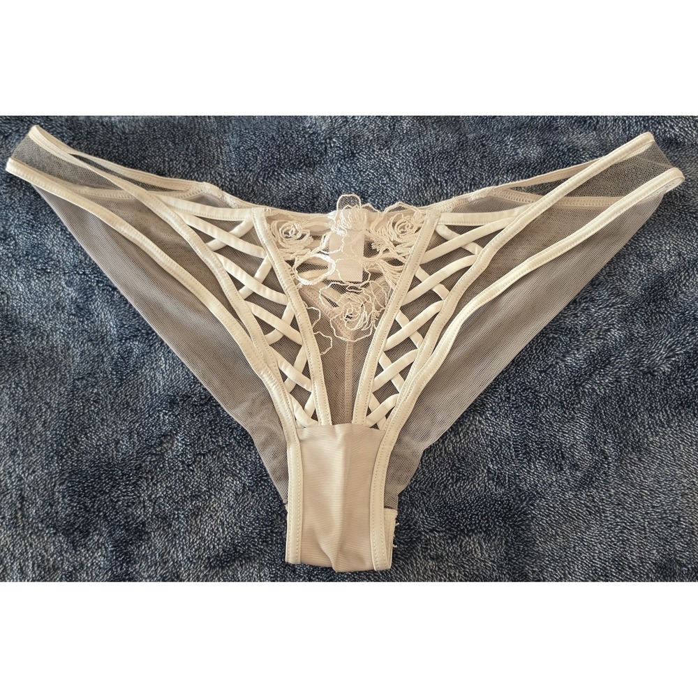 Honey Birdette Panties Size M White Brief Underwear New Without Tags